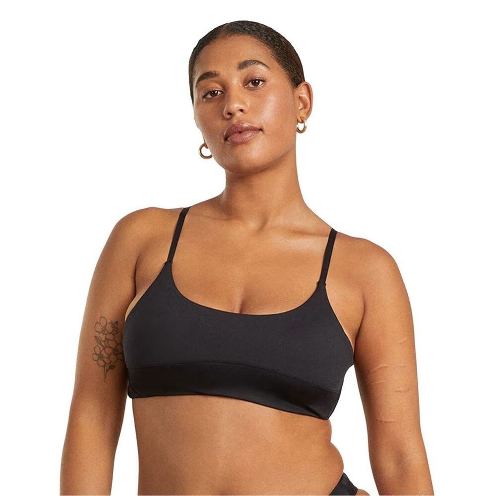 Everlane Black Scoop Neck Bikini Top NWT XL